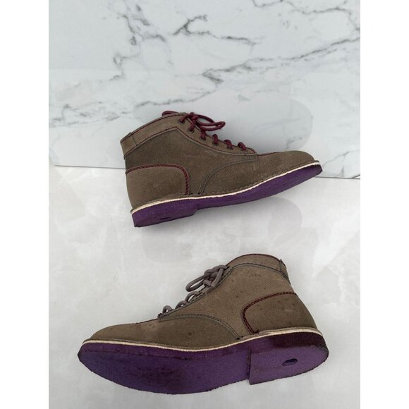 Kickers Mens Vintage Style Casual Ankle Boots Taupe Size 41 - Picture 7 of 11